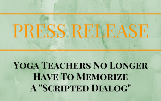 Yoga teachers no longer memorize