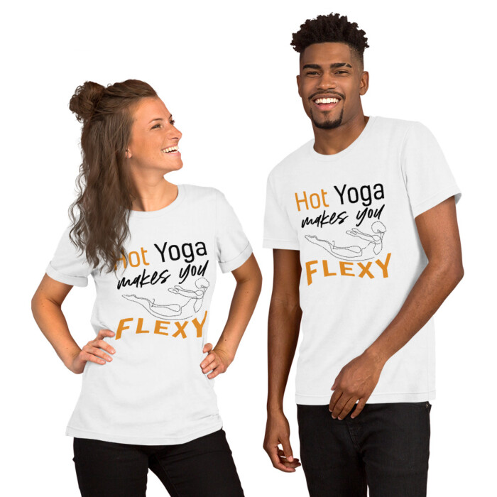 Hot Yoga Makes You Flexy  Short-Sleeve Unisex T-Shirt - Image 5