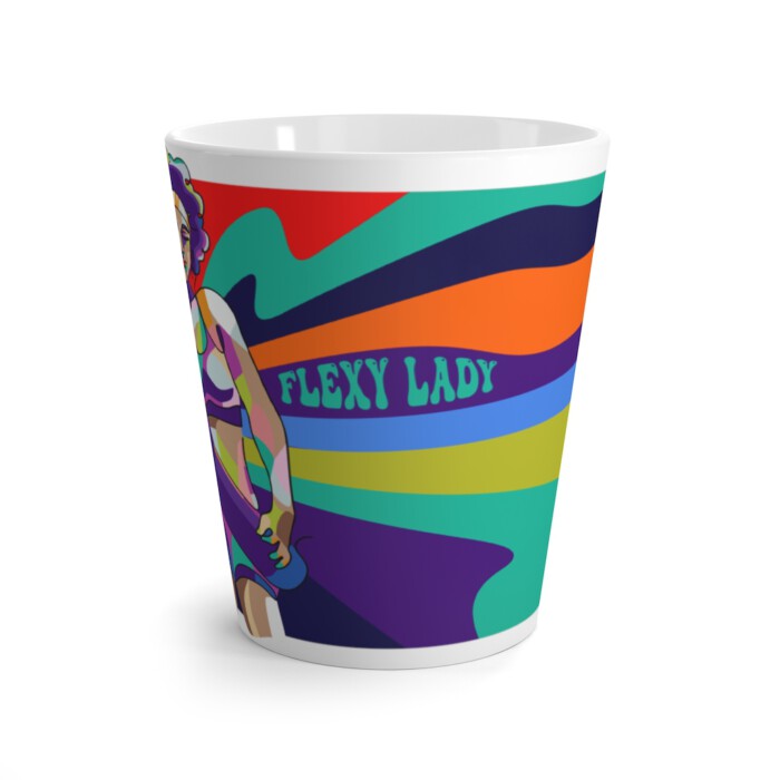 Flexy Lady 12oz Latte Mug - Image 2