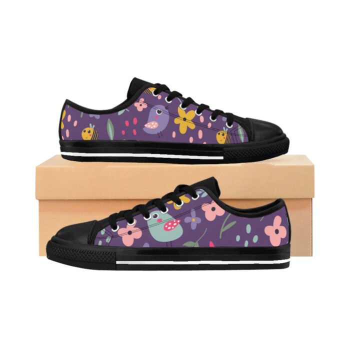 Birds and the Bees Purple Women's Sneakers (Purple edition) - Image 57