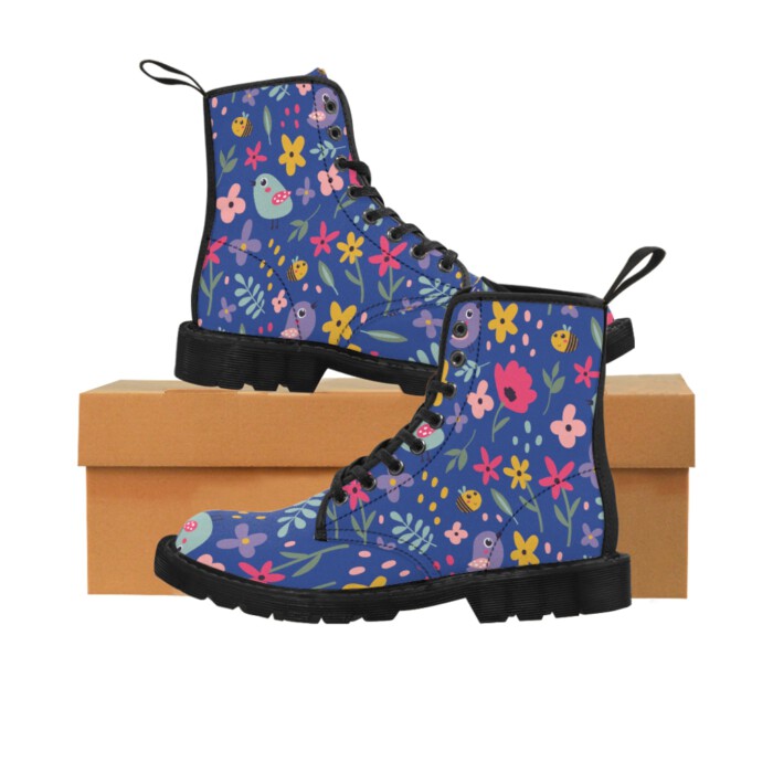 Birds and the Bees Women's Canvas Boots - Image 2