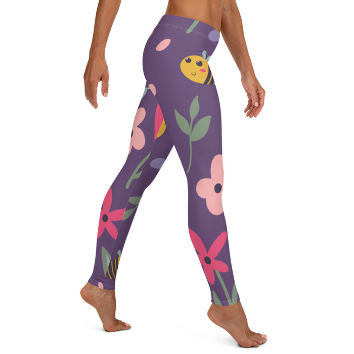 Birds and the Bees Purple Leggings (Grand range) - Image 5