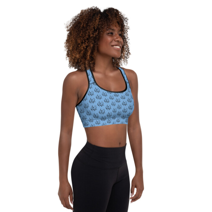 Be Kind Padded Sports Bra (Cornflower Blue edition) - Image 3