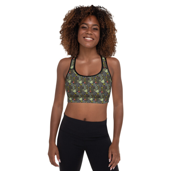 Lush Forest Padded Sports Bra (delicate range)