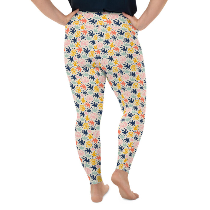 Blue Coral Plus Size Leggings (delicate range) - Image 3