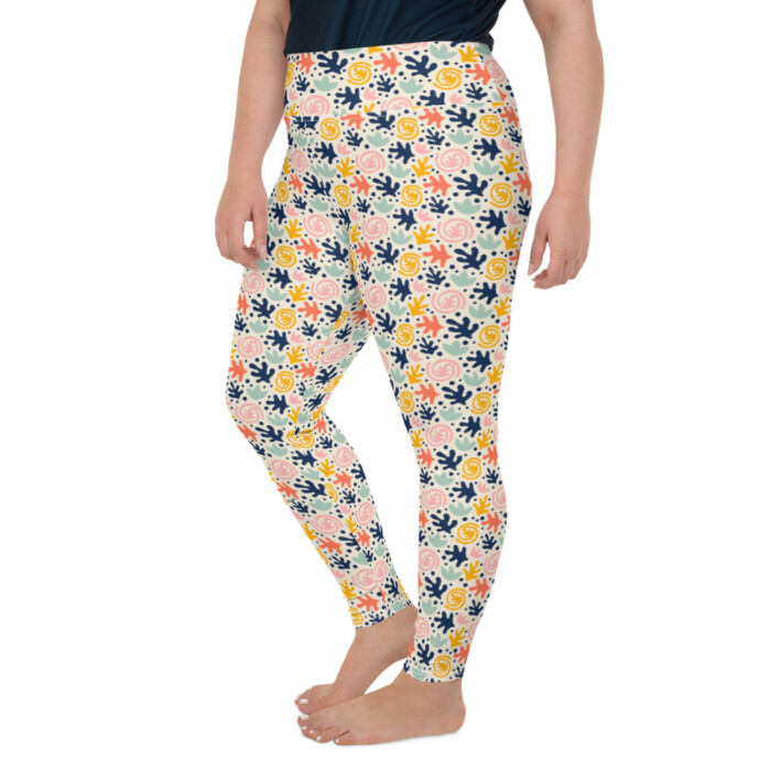 Blue Coral Plus Size Leggings (delicate range) - Image 4