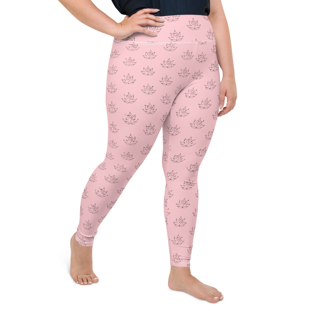 Lovely Lotus Size Leggings (Pink edition) - Hot Yoga Doctor