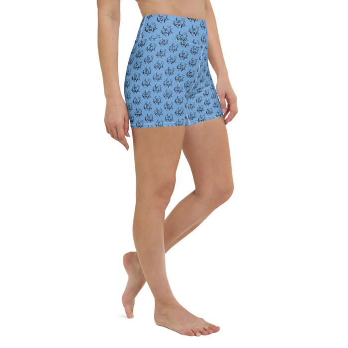Be Kind Yoga Shorts (Cornflower Blue edition) - Image 10