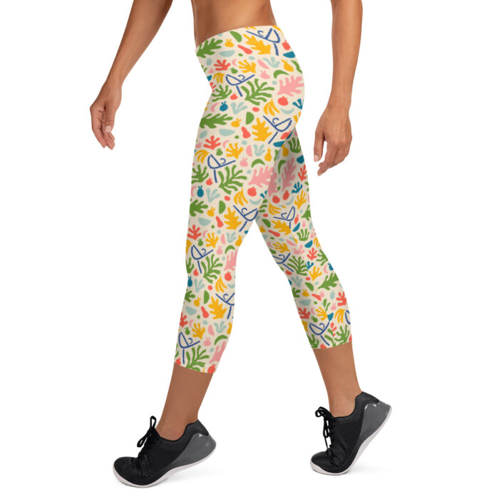 Summer Joy Capri Leggings (yellow-delicate range) - Image 3