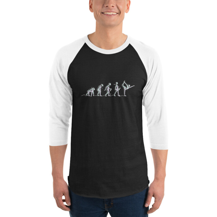 Yoga-Evolution 3/4 sleeve raglan shirt