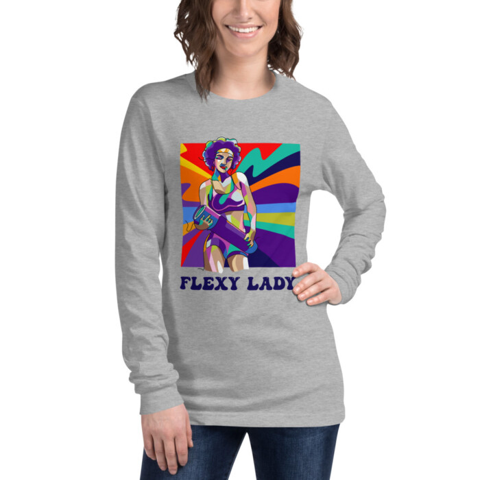 Flexy Lady Unisex Long Sleeve Tee - Image 5