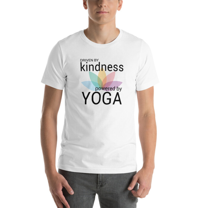Driven by Kindness, Powered by Yoga  Short-Sleeve Unisex T-Shirt - Image 5